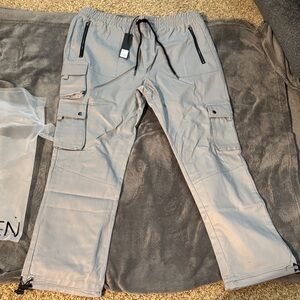 Fashion Nova Men's Gray Cargo Pants